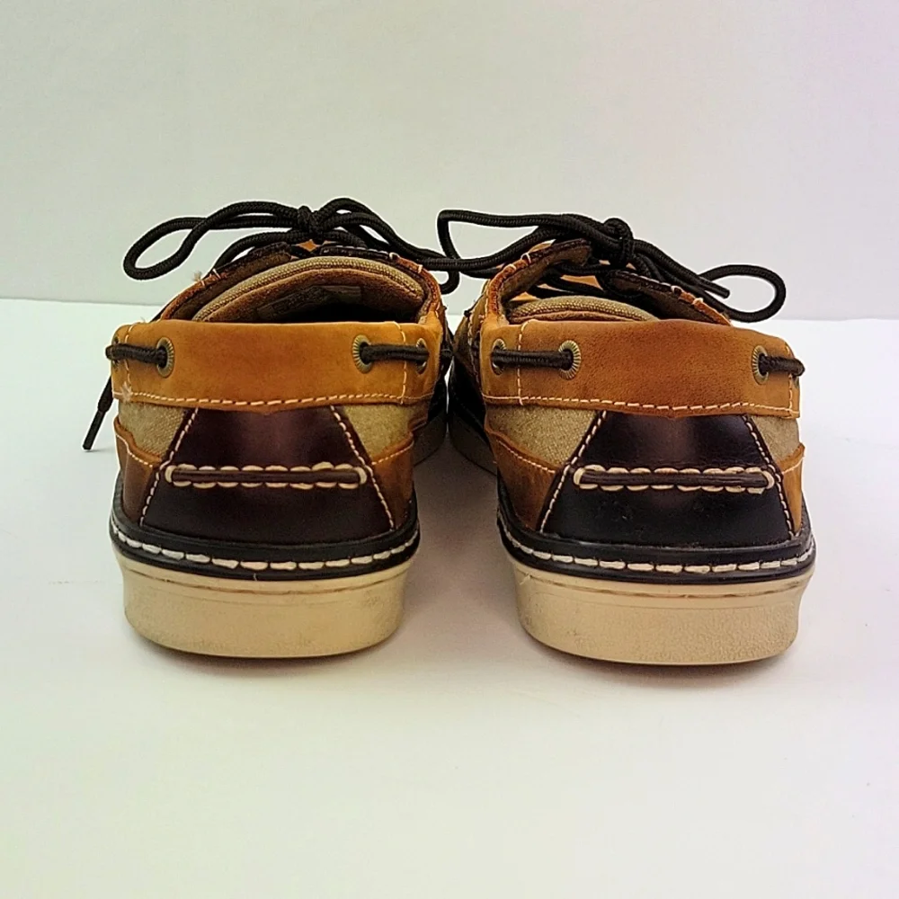 Eddie Bauer Carson Leather Boat Shoe Tan Size 10.5